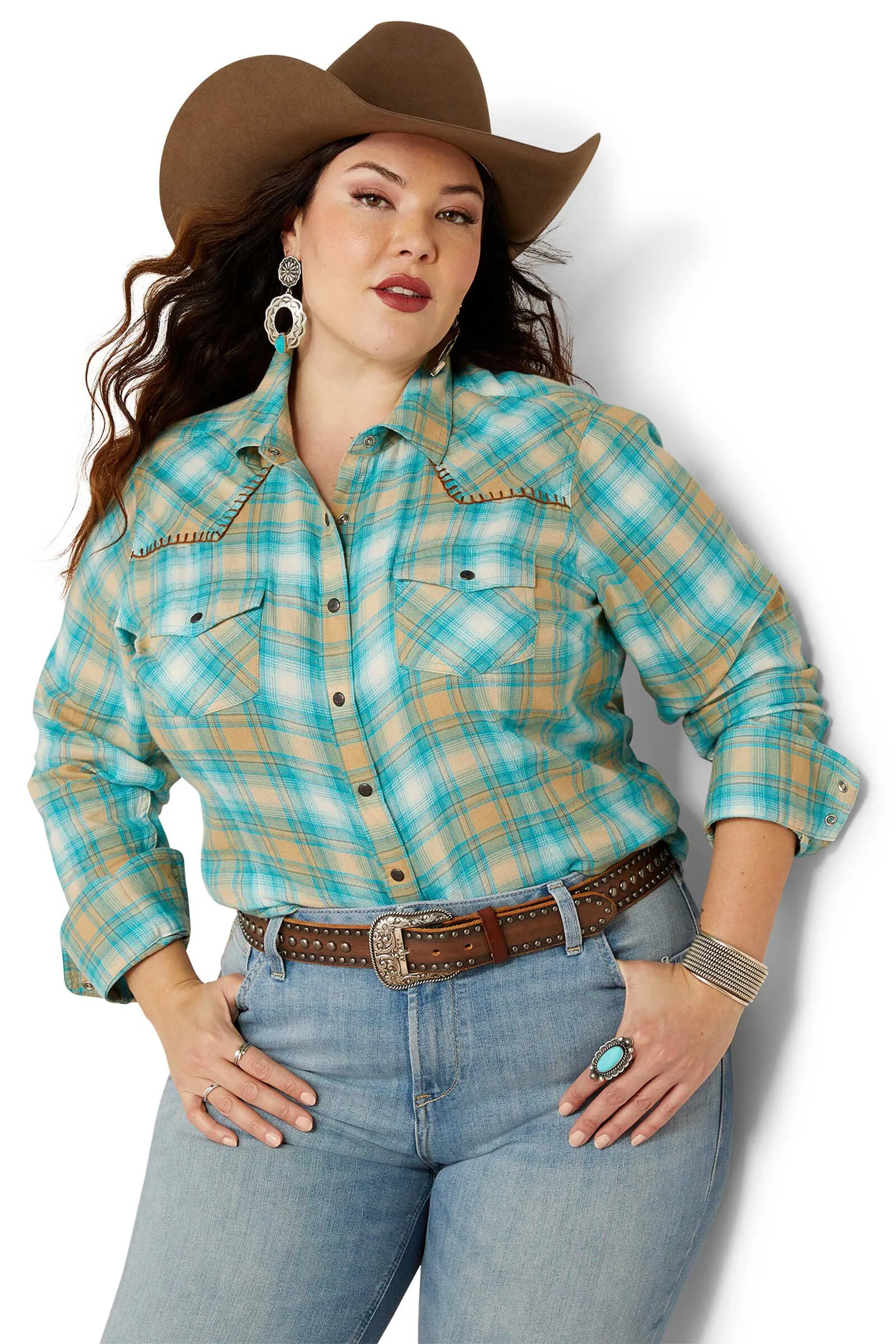 Ariat Roping Camisa a Cuadros