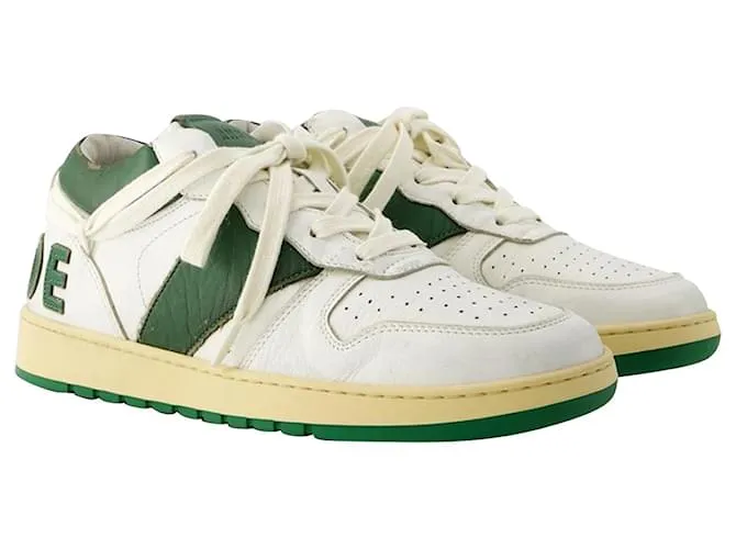 Autre Marque Zapatillas bajas Rhecess - Rhude - Piel - Blanco/verde 