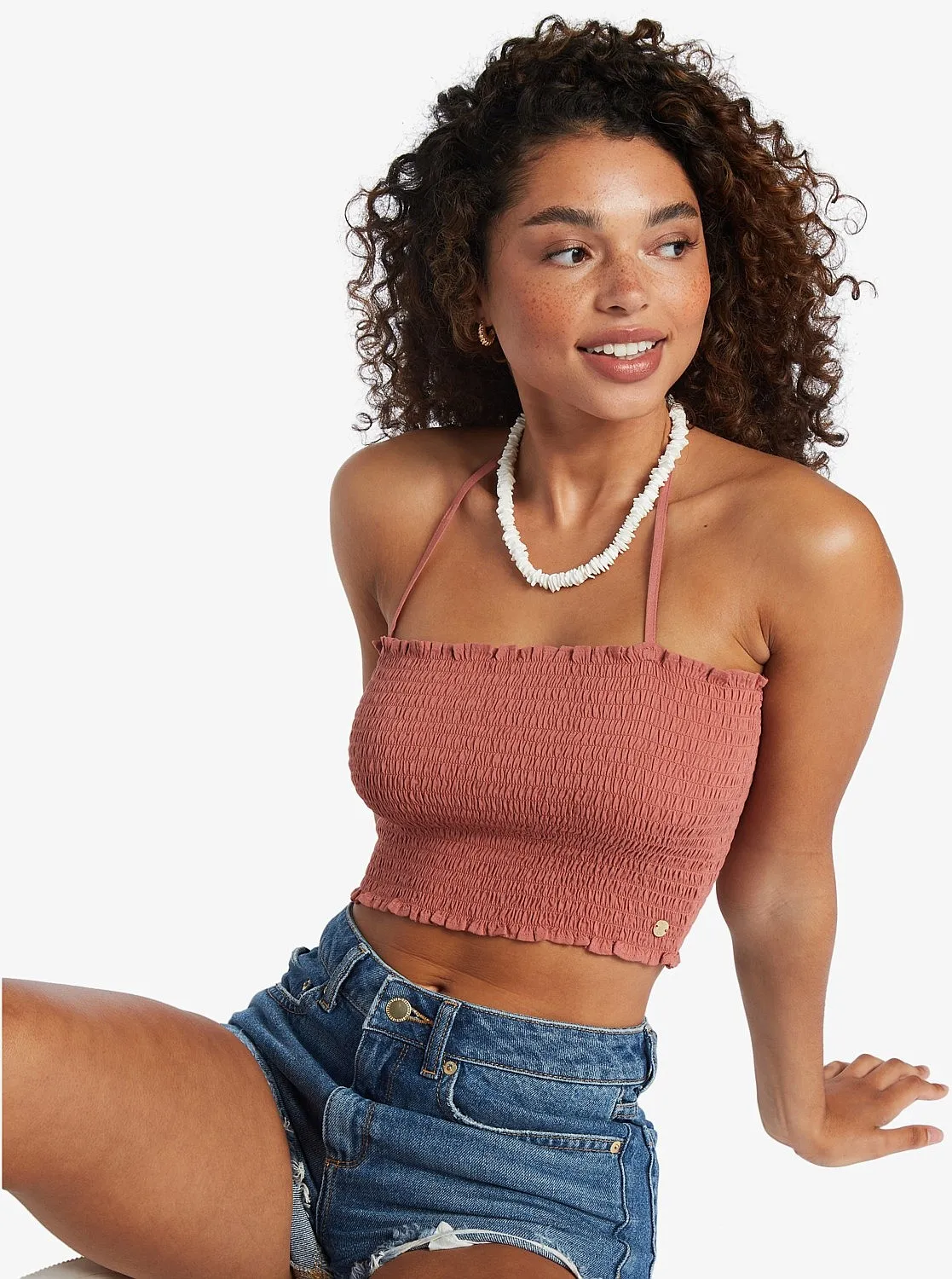 camiseta interior Roxy Warm Waters - MMS0/Cedar Wood - women´s