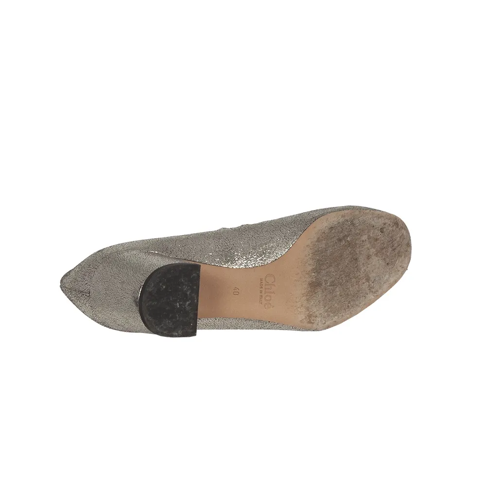 Chloé Zapatos Lauren Dorados T 40