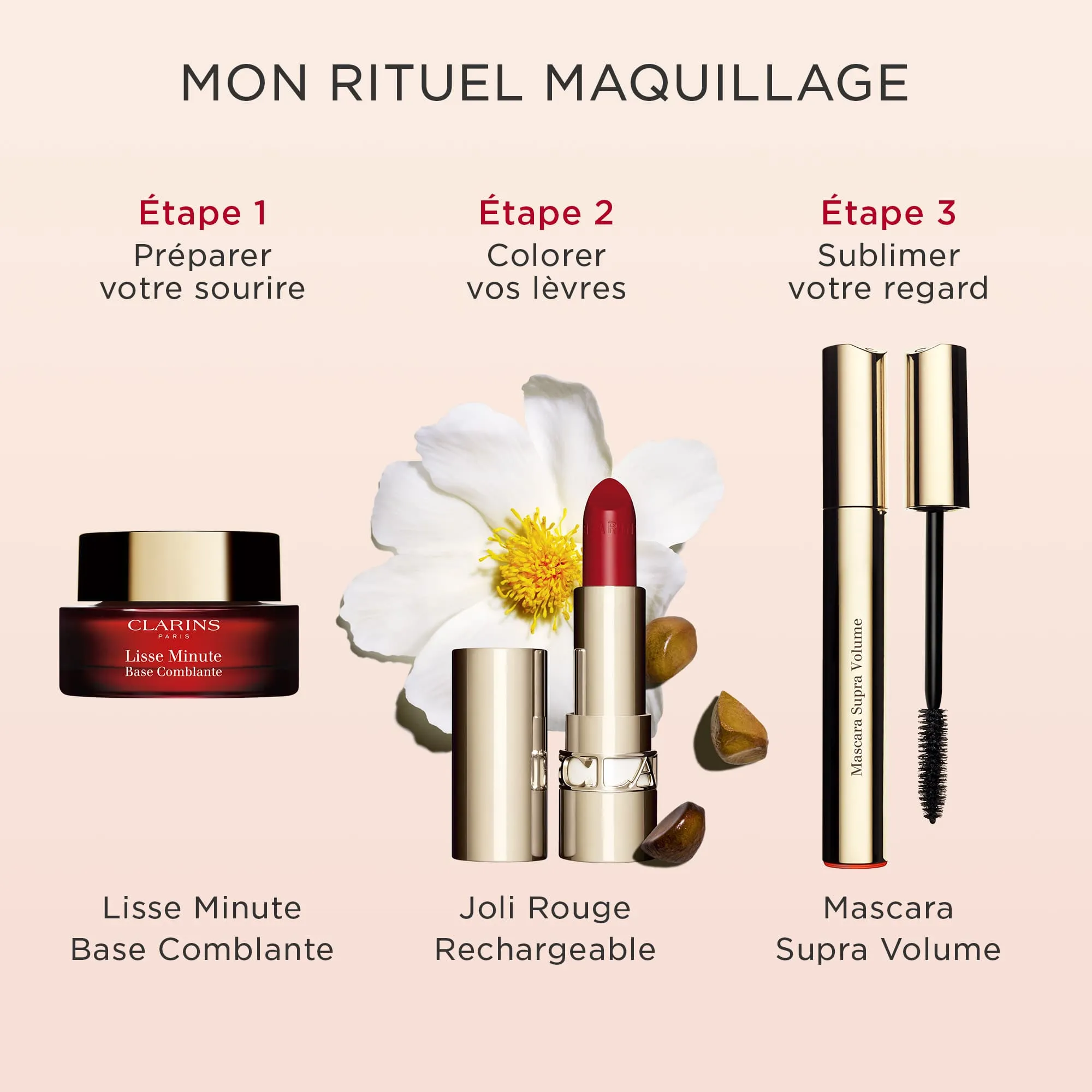 CLARINS Joli Rouge recargable - estuche blanco