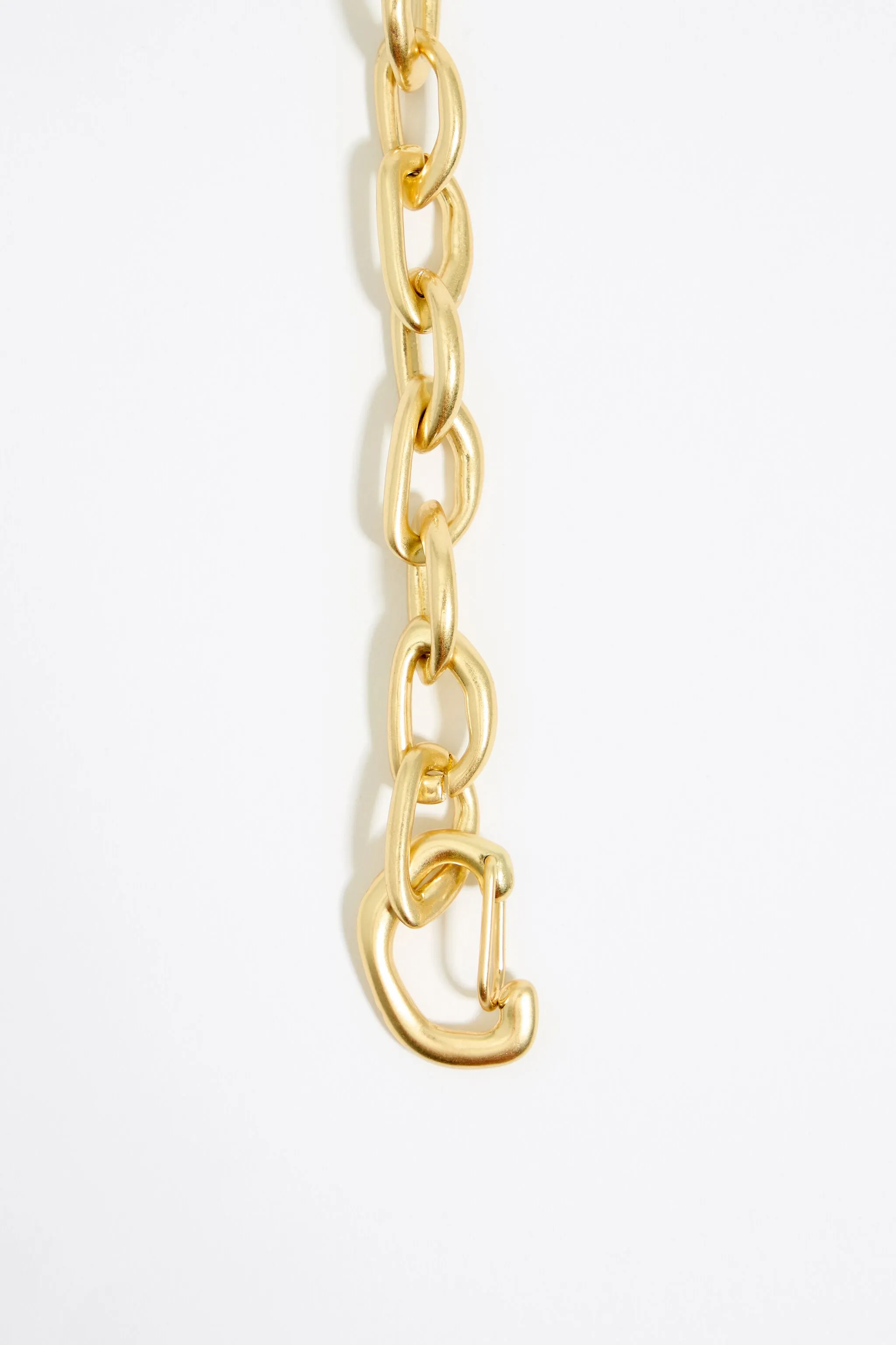 Collar cadena corazones y piedras