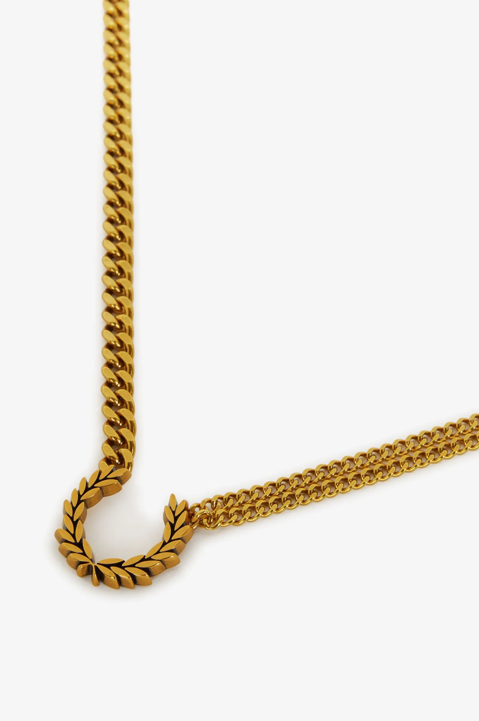 Collar de doble cadena Laurel Wreath