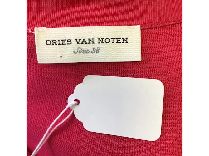 Dries van Noten Top rosa frambuesa de manga larga con botones 