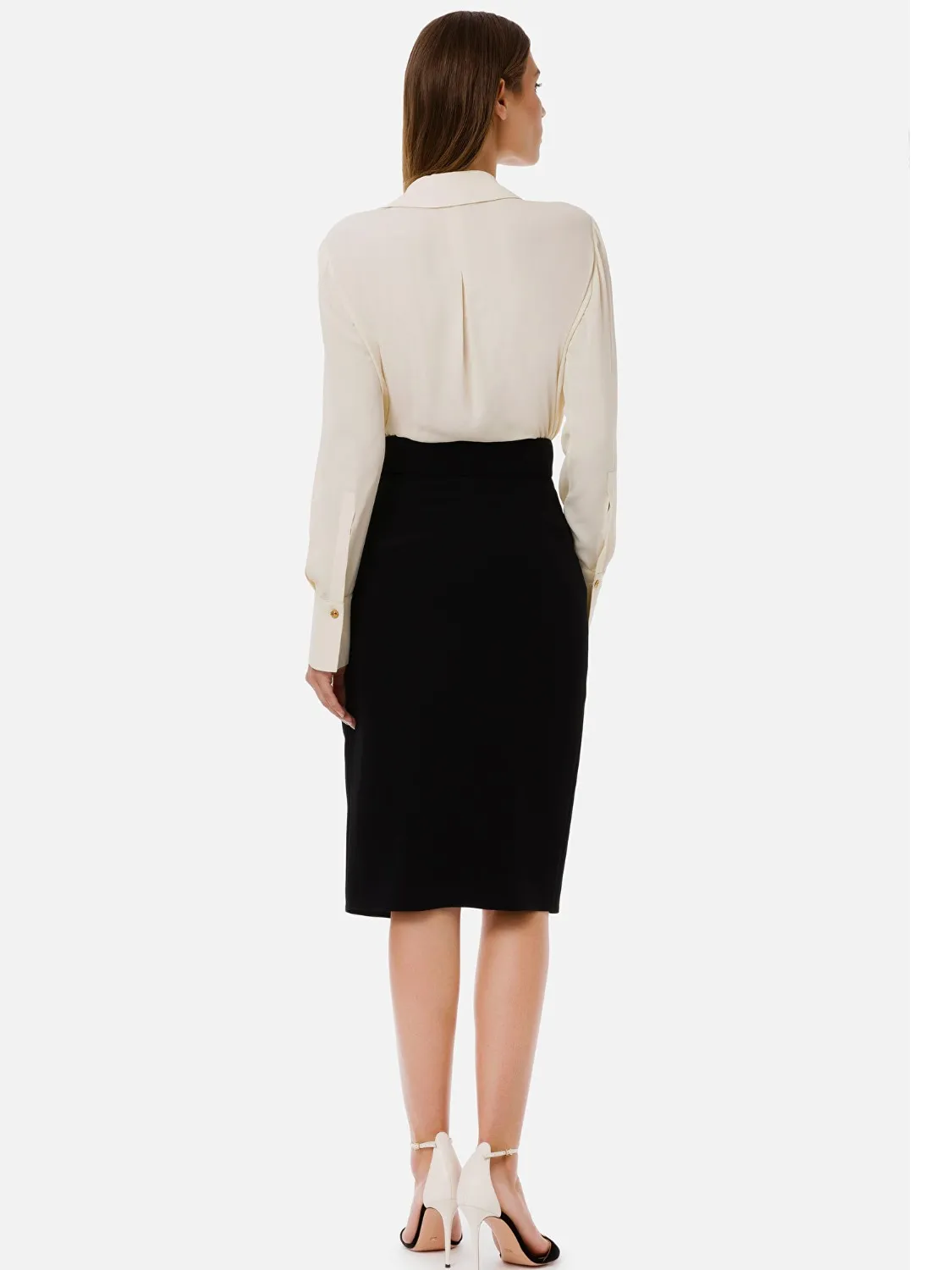 FALDA MIDI LOGOTIPO ELISABETTA FRANCHI