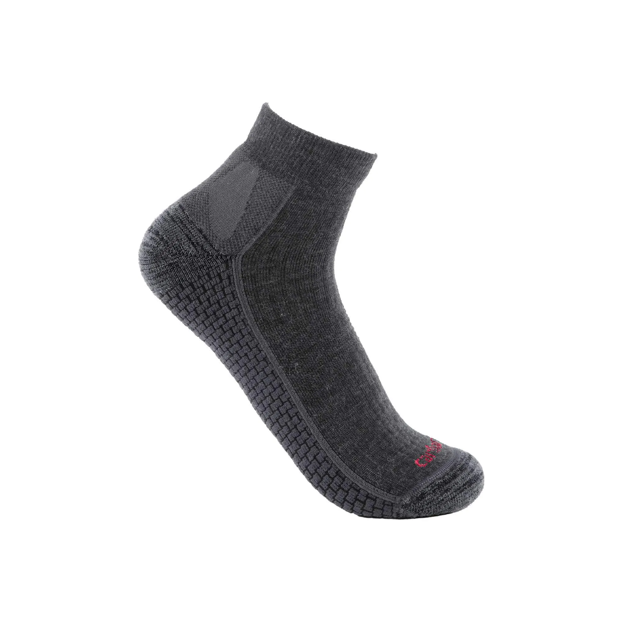 Force Grid Midweight Synthetic-Merino Wool Blend Quarter Sock