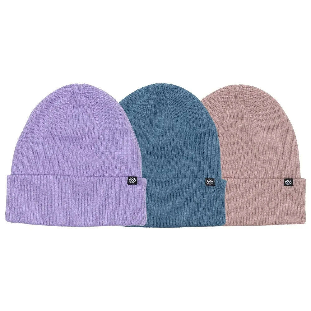 Gorro 686 Standard Roll Up Beanie 3 Pack Dusty Pastal