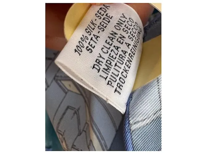 Hermès Pañuelos de seda Rosa Verde Azul claro 
