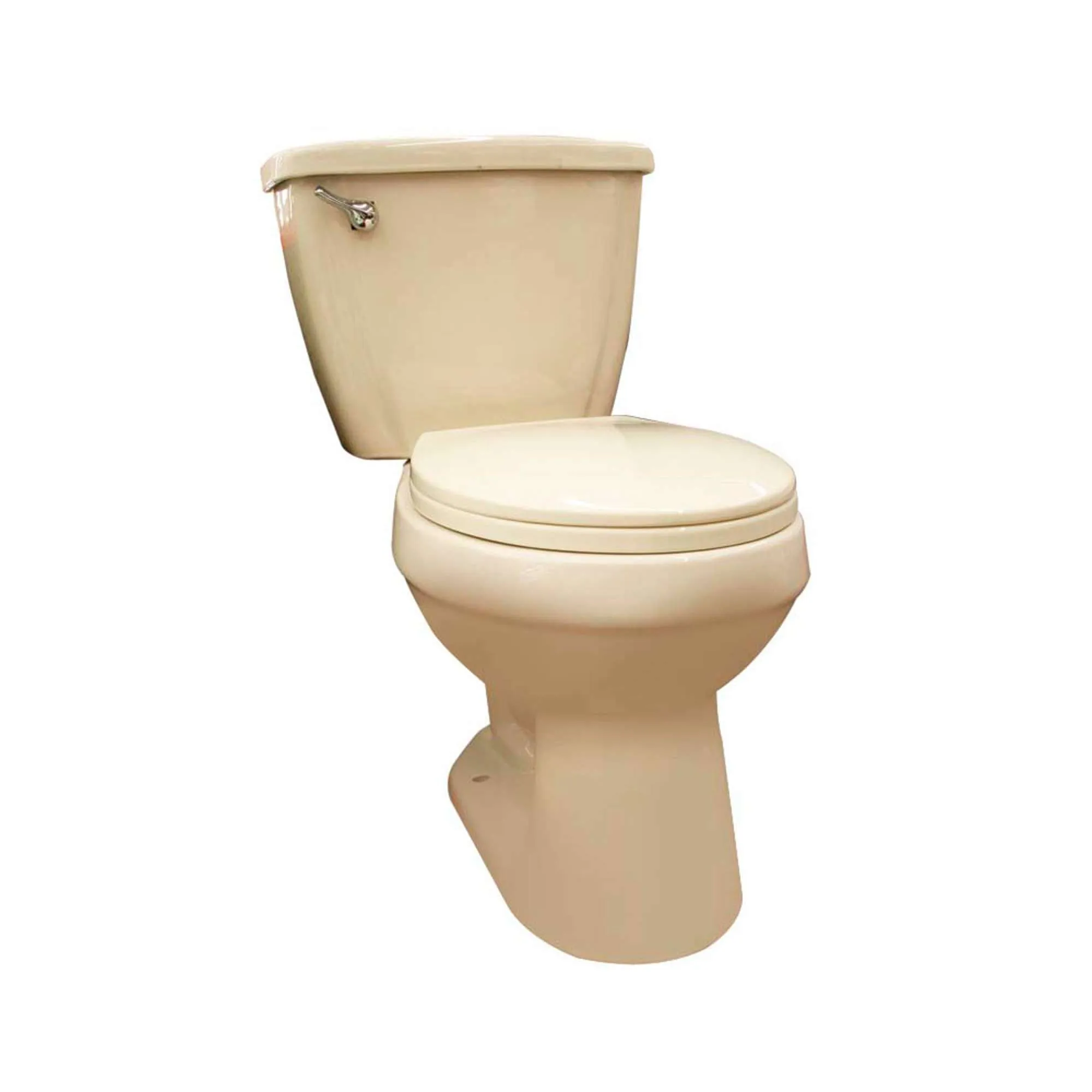 Inodoro de dos piezas con asiento y kit de instalación