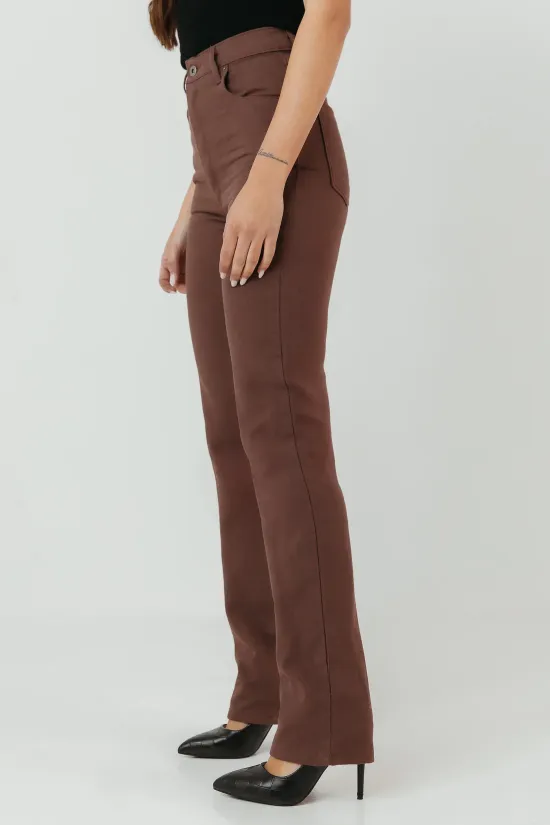 pantalón tacus - marrón