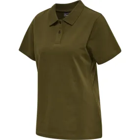 Polo elástico de mujer Hummel Red [Tamaño L]
