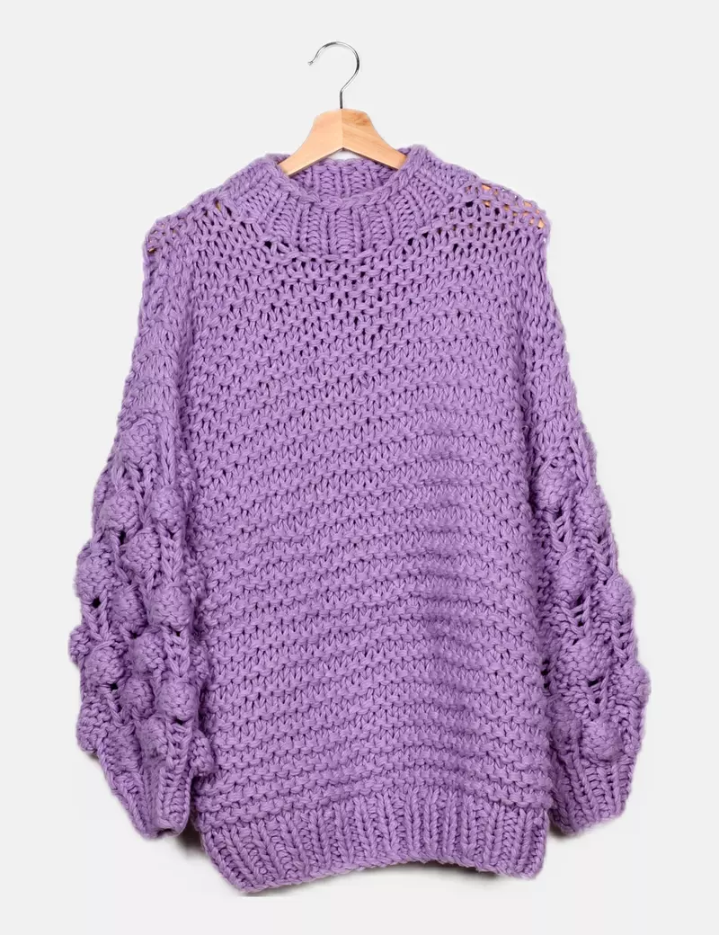 TULAROSA Jersey de punto morado