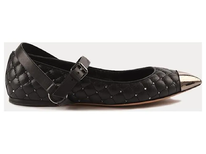 VALENTINO GARAVANI  Bailarinas EU 40 Cuero Negro 