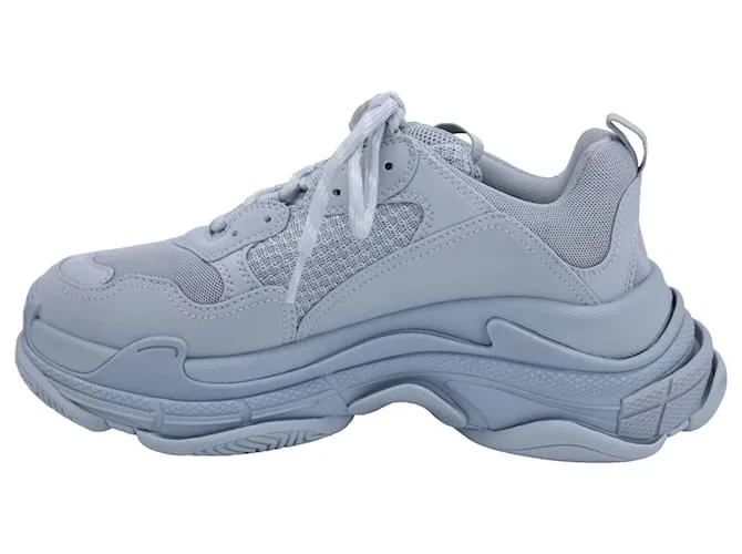 Zapatillas Balenciaga Triple S en poliéster azul claro 