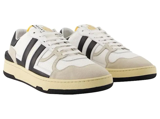 Zapatillas Clay Low Top - Lanvin - Piel - Blanco/De color negro 