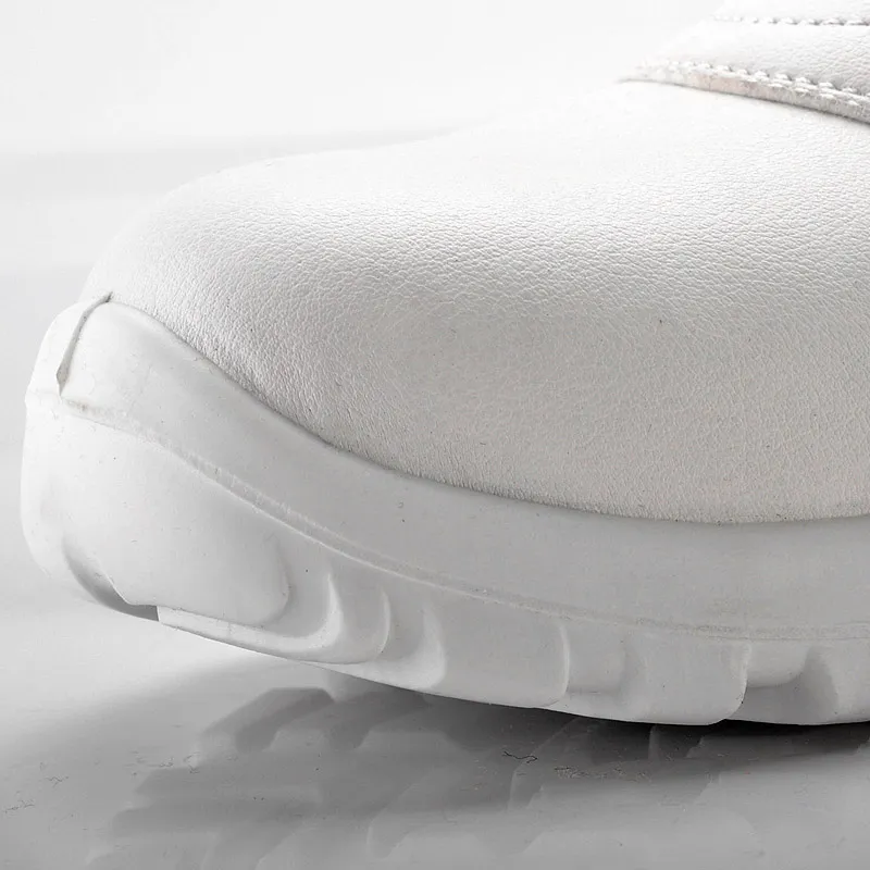 Zapatos de seguridad de PU de microfibra hechos a mano para la industria alimentaria